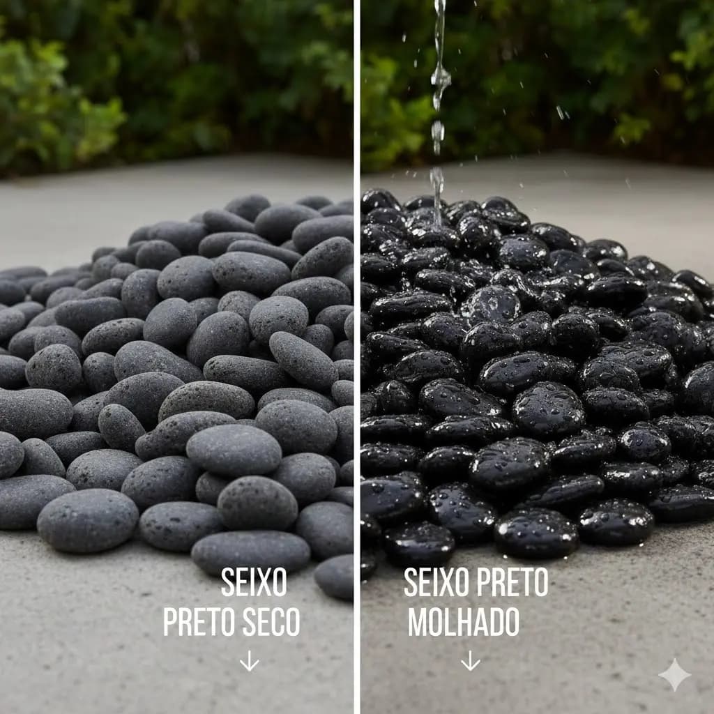 4kg Seixo Preto Pedras Para Jardim Paisagismo Lago Aquarios Preto 2 Cm 8 Cm