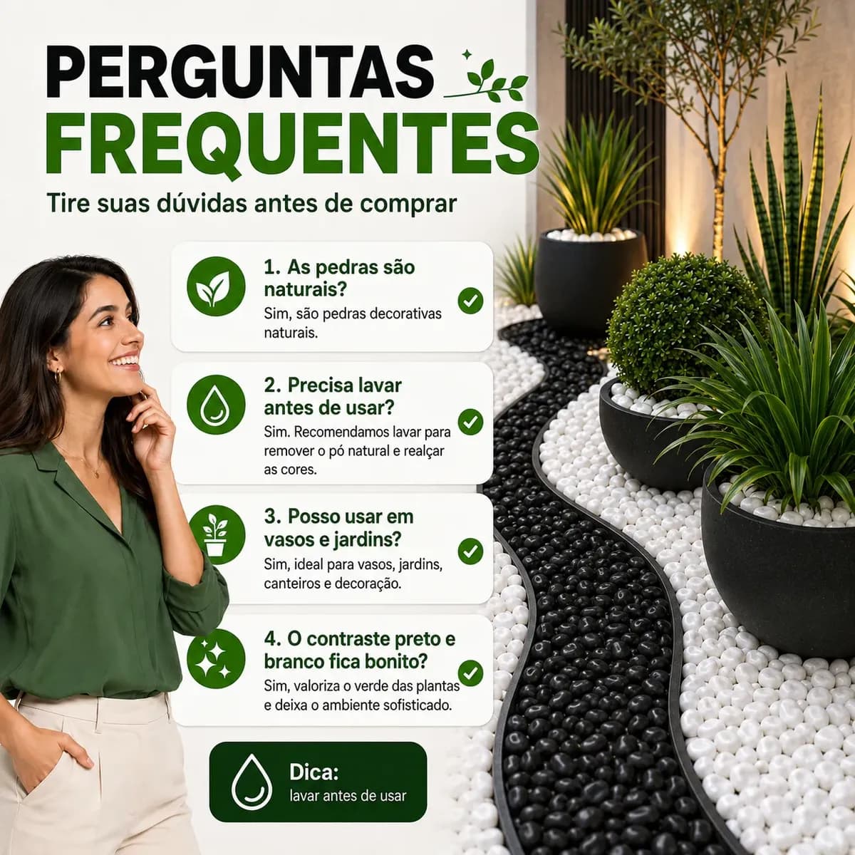 10kg Pedra Branca Dolomita Para Vasos Jardim E Paisagismo Branco 2 Cm 5 Cm