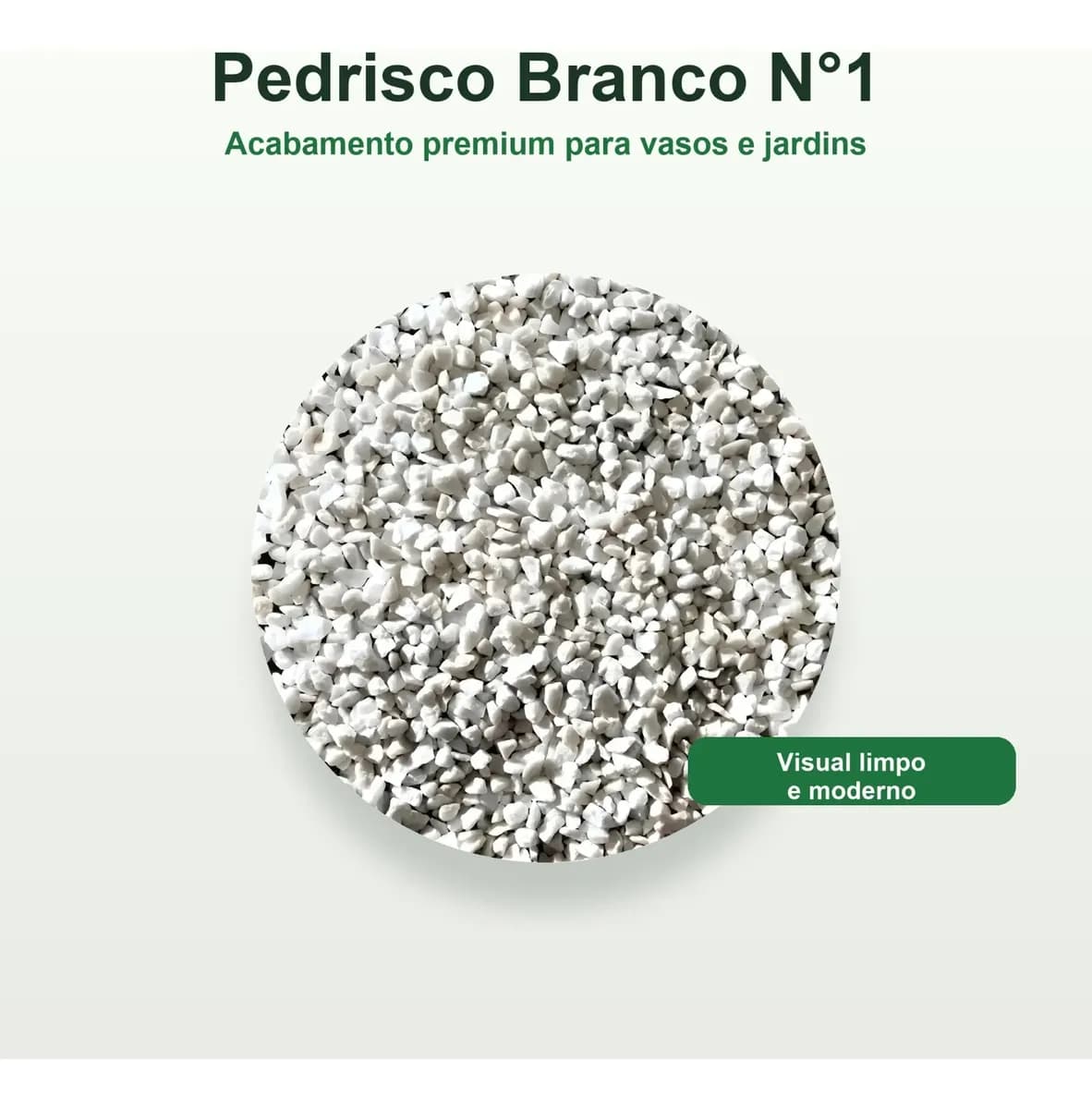 Pedrinha Branca Vaso Jardim Decoração Aquário Terrario 5kg. Branco 1 Cm 5 Cm