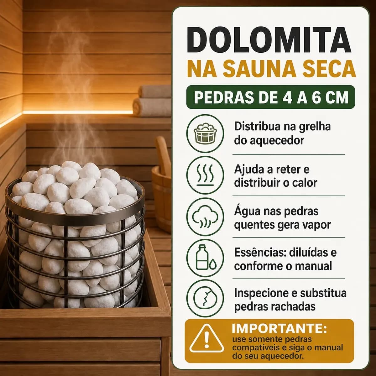 4kg Pedra Dolomita Branca 4-6 Cm Para Sauna Seca E Jardim Branco 4 Cm 6 Cm