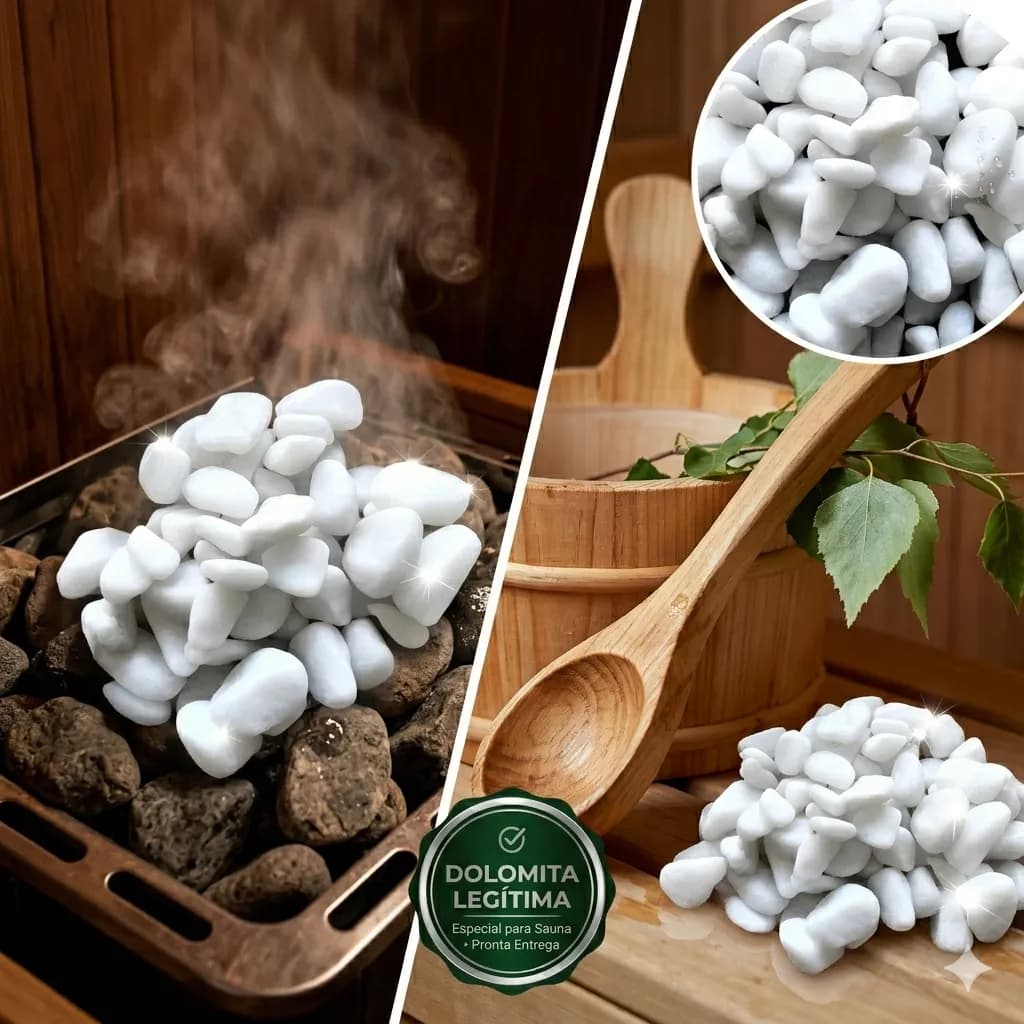4kg Pedra Dolomita Branca 4-6 Cm Para Sauna Seca E Jardim Branco 4 Cm 6 Cm